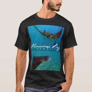 T-shirt Rayon de Manta d'Hawaï de baie de Hanauma