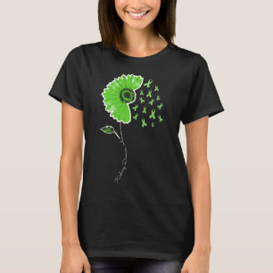 T-shirt Rayon de tournesol vert du guerrier de la maladie