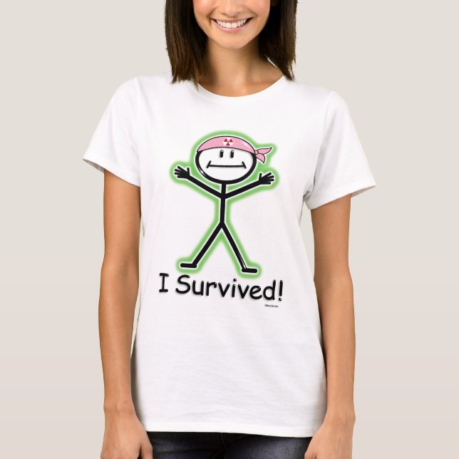 T-shirt Rayonnement de survivant de cancer du sein (Devant)
