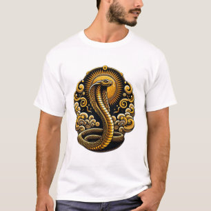 T-shirt Rayonnement Éternel : Le Serpent D'Or"