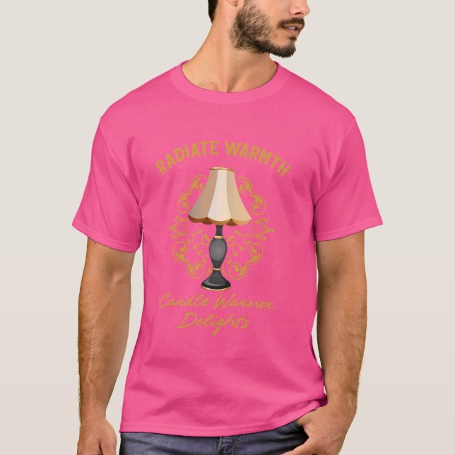 T-shirt Rayonner Chaleur Chandelle Chaleur Plaisir Louveur (Devant)