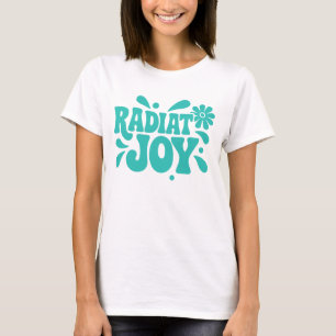 T-shirt Rayonner Joy Retro Lettres Super