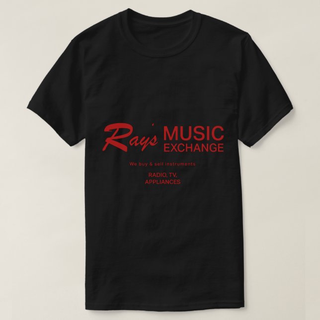 T-shirt Ray's Music Exchange. (Design devant)