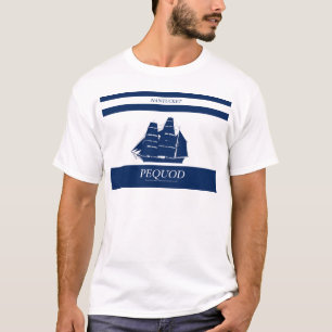 T-shirt rayure bleue de pequod