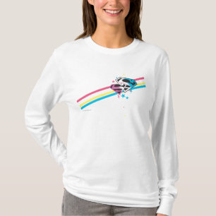 T-shirt Rayures d'arc-en-ciel de Supergirl