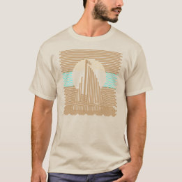 T-shirt Rayures et lignes abrégé sur voilier