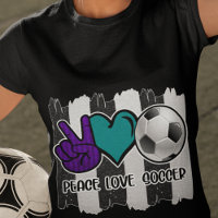 Rayures noires et blanches Paix Amour Football