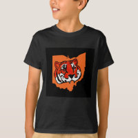 RAYURES ORANGE ET NOIR