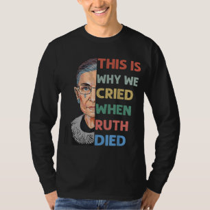 T-shirt RBG C'Est Pourquoi Nous Avons Crié Pro Choice Femi