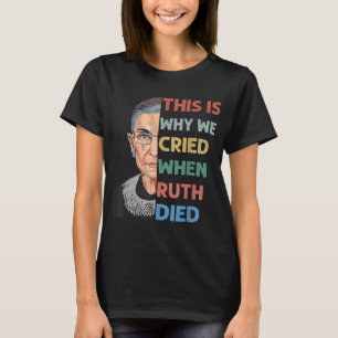 T-shirt RBG C'Est Pourquoi Nous Avons Crié Pro Choice Femi