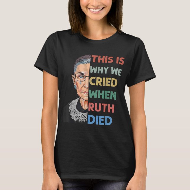 T-shirt RBG C'Est Pourquoi Nous Avons Crié Pro Choice Femi (Devant)