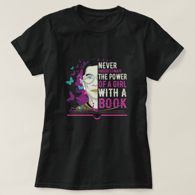 T-shirt RBG - Les femmes instruites changent le monde (Design devant)