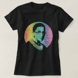 T-shirt RBG notoire : Arc-en-ciel de parties scintillantes