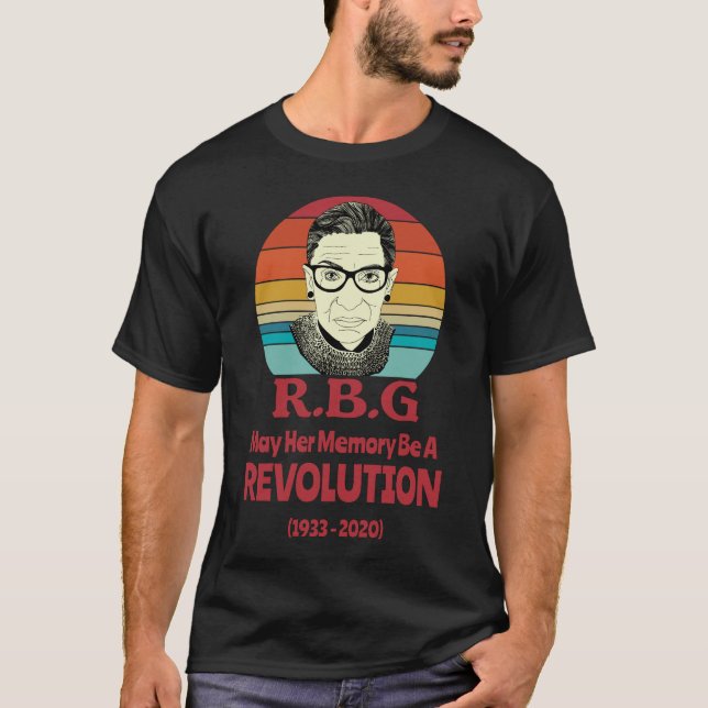 T-shirt RBG : Que Sa Mémoire Soit Une Révolution (Devant)