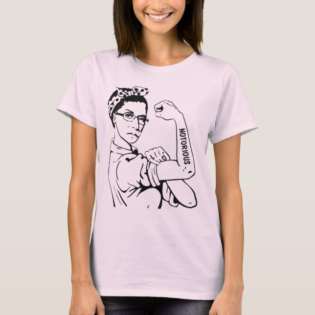 T-shirt RBG/Rosie Mash Up - RBG notoire (Devant)