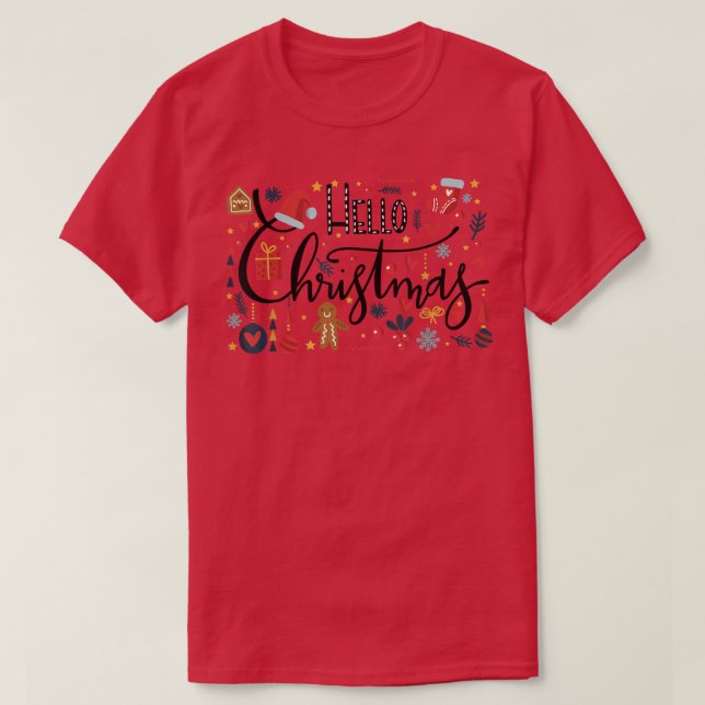 T-shirt RbRQ Bonjour Noël 20211 Joyeux Noël Fam Matching (Design devant)