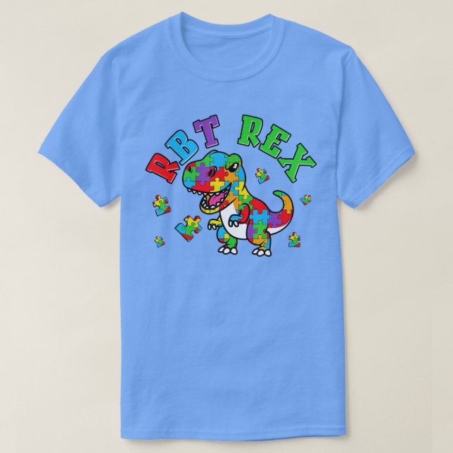 T-shirt RBT Rex Dinosaur Technicien de comportement enregi (Design devant)