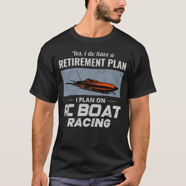 T-shirt Rc Bateau Électrique Bateau À Voie De Vitesse (Devant)