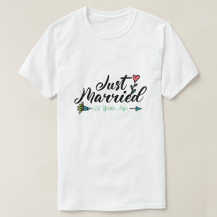 T-shirt RD Mariage personnalisé Anniversaire Couple Cadea