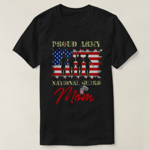 T-shirt RD Personnalisé Fier Armée mère de la Garde nation