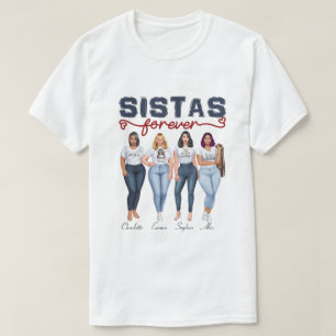 T-shirt RD Sistas Personalisées Sistas Pour Toujours