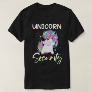 T-shirt RD Unicorn Security Rainbow Muscle Manly Funny