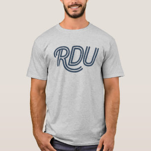 T-shirt RDU Raleigh Durham Code de l'aéroport - NC Travel