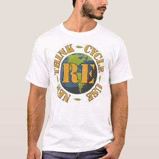 T-shirt RE Cycle Utiliser un nouveau logo d'environnement