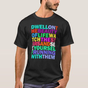 T-shirt Reach For The Stars Beauté Of Life Rainbow Stoicis