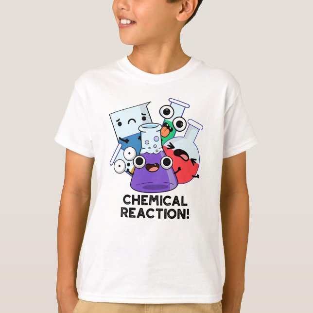 T-shirt Réaction chimique amusant jeu de chimie (Devant)