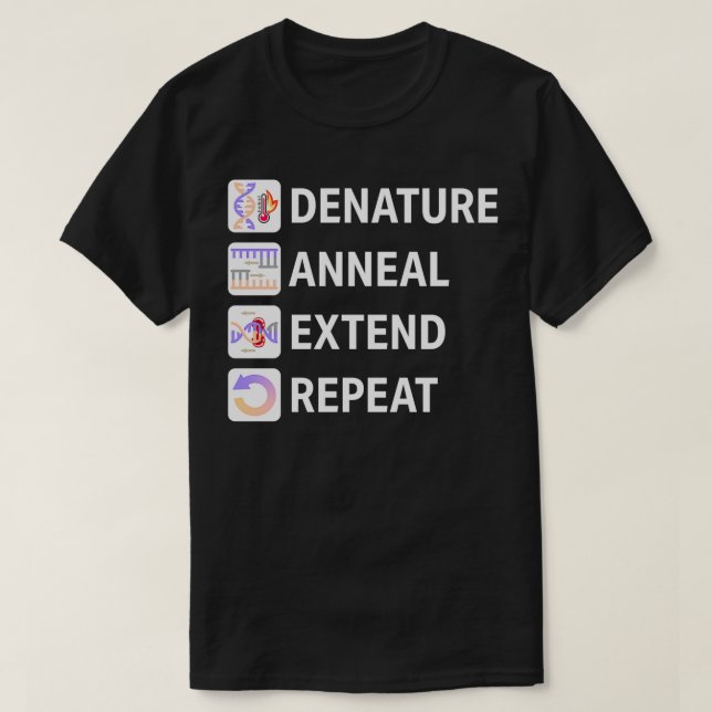 T-shirt Réaction de la chaîne de polymérase (Design devant)