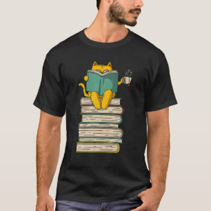 T-shirt Reading Cat