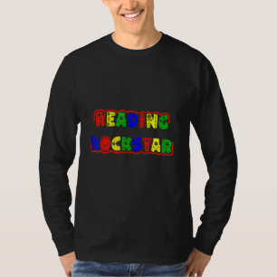 T-shirt Reading Rockstar Enfants Cool  Monster Lettres Lec