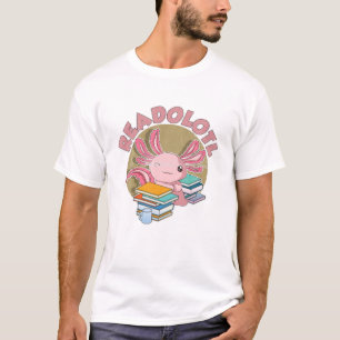 T-shirt Readolotl Bookworm Lecture Livre Nerd Amphibian Cu