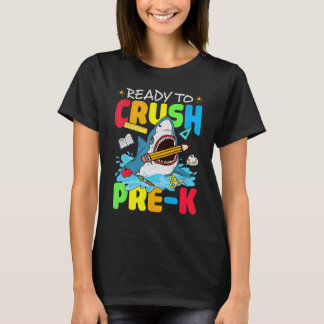 T-shirt Ready To Crush Pre K Shark Boys Back To School