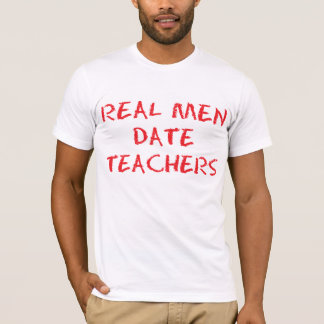 T-shirt Real Hommes Date Enseignants Red Funny