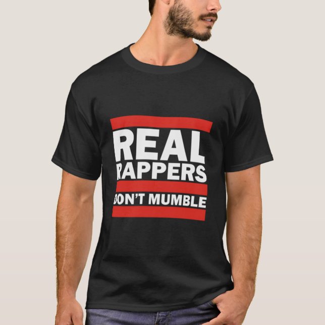 T-shirt Real Rappers Dumble Old School Hip hop Rap (Devant)