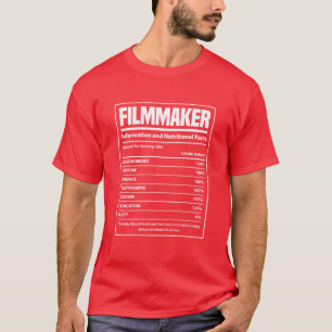 T-shirt Réalisateur de films Famille de faits nutritionnel