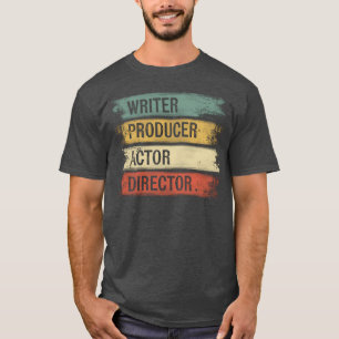 T-shirt Réalisateur Producteur Acteur Réalisateur Cinéaste