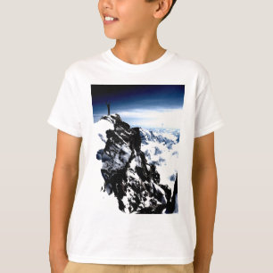 T-shirt Réalisation de l'alpiniste hiver de neige