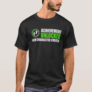 T-shirt Réalisation Déverrouillée Nouveau caractère créé