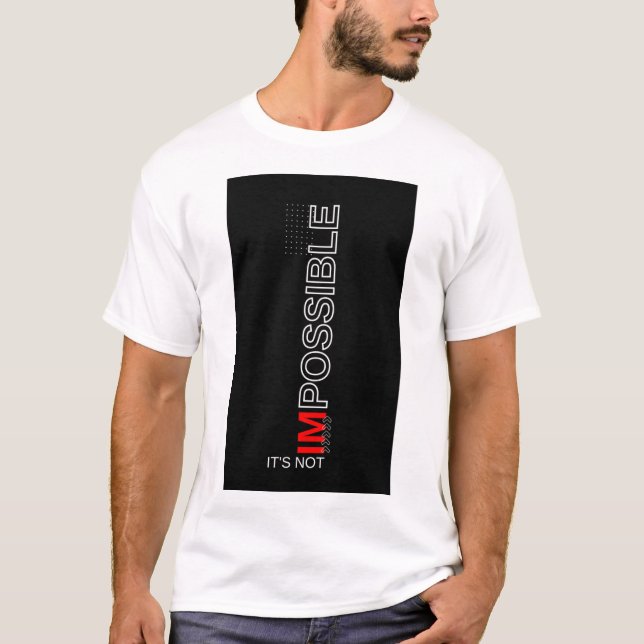 T-shirt "Réaliser l'impossible" (Devant)