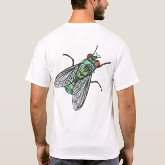 T-shirt Realistic Green Bottle house Fly   