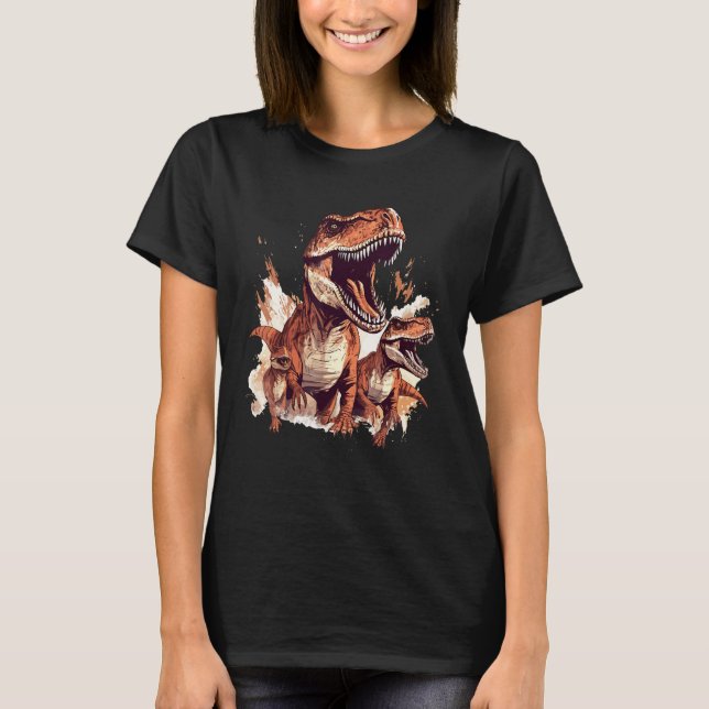 T-shirt Realistic rex Dinosaur Outfit For Enthusiasts 1 (Devant)