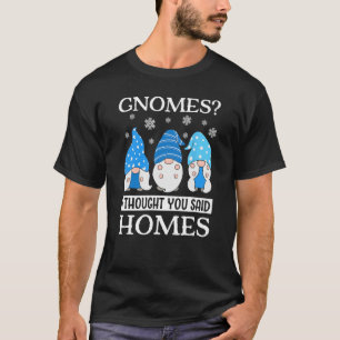T-shirt Realtor Christmas Gnomes Funny Agent Immobilier