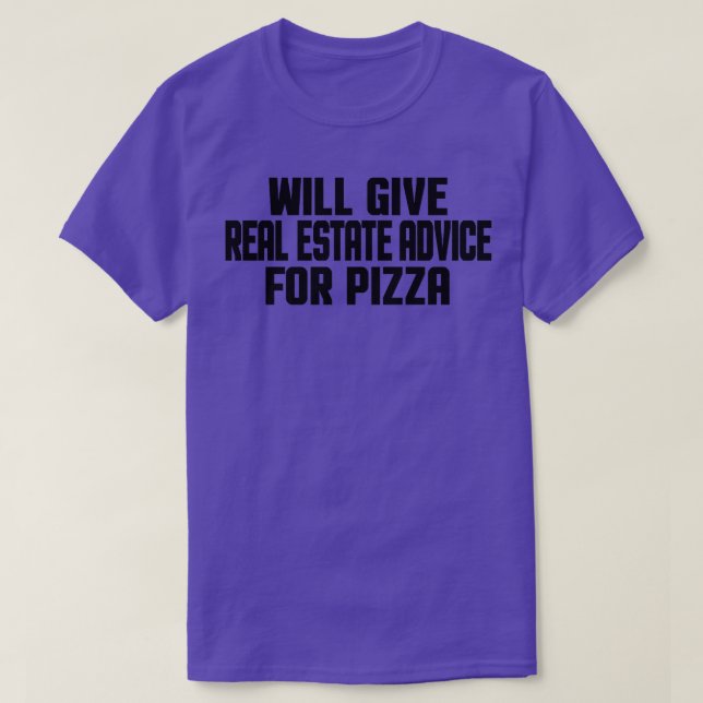 T-shirt Realtor Funny Donnera Des Conseils Immobiliers À P (Design devant)