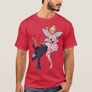 T-shirt Reaper Skeleton effrayant Dents Fairy Hal
