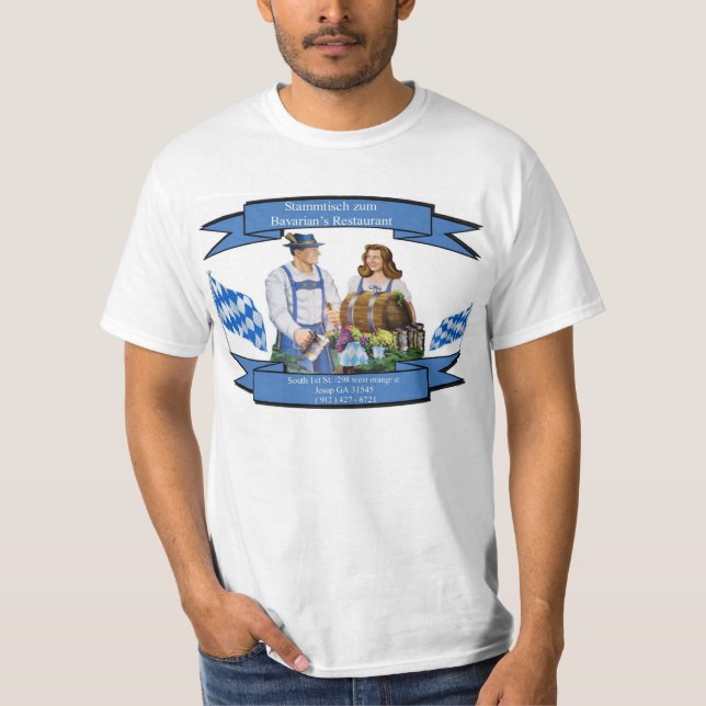 T-shirt Reataurant du Bavarois de zum de Stummtisch (Devant)