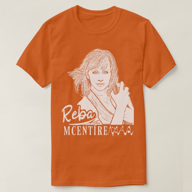 T-shirt Reba mchole 80s Music (Design devant)