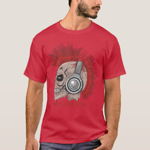 T-shirt Rebel Hard Musique Punk Rock Squelette Punks Pas M